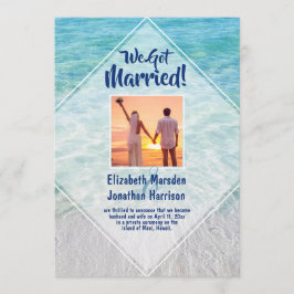 Foto de la recepción de la Invitación recién casad