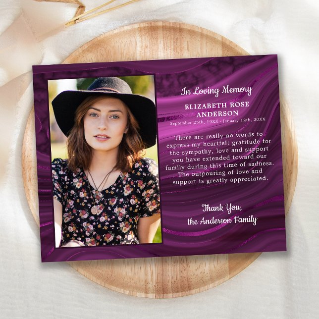 Foto de la tarjeta de agradecimiento de funeral de (Subido por el creador)