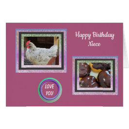 Foto de la tarjeta de cumpleaños de sobrina