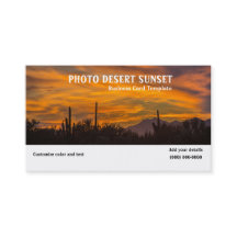 Foto de la tarjeta de visita Desert Sunset