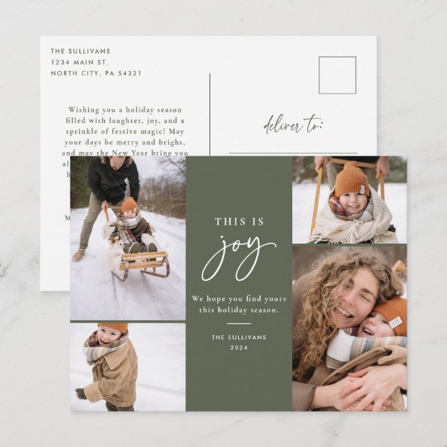 Foto de la tarjeta postal de vacaciones Verde Esto (Anverso / Reverso)