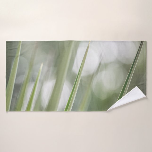 Foto de la vegetación de la planta verde (Toalla de baño)