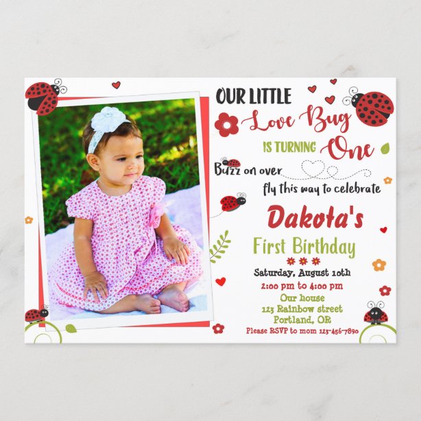 Invitaciones Ladybug | Zazzle.es