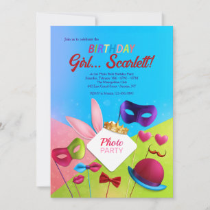 Foto de las dos invitaciones a la fiesta de cumple