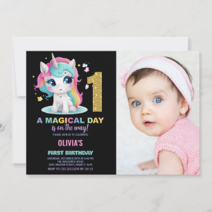 Foto de las invitaciones de cumpleaños de Unicorni