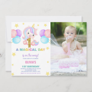 Foto de las invitaciones de cumpleaños de Unicorni