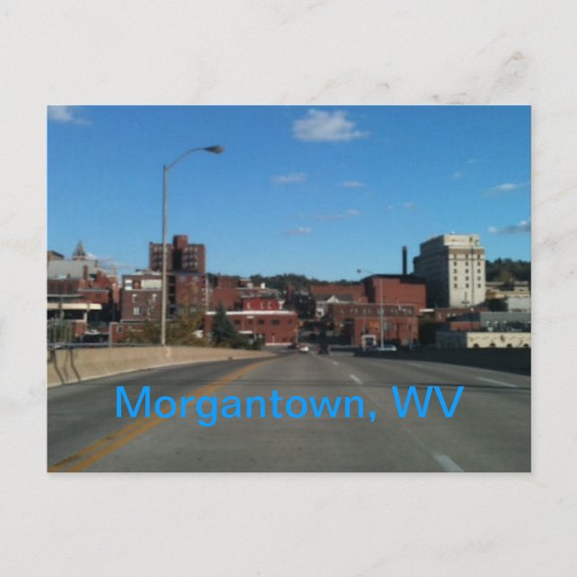 Foto de las postales del horizonte de Morgantown (Anverso)