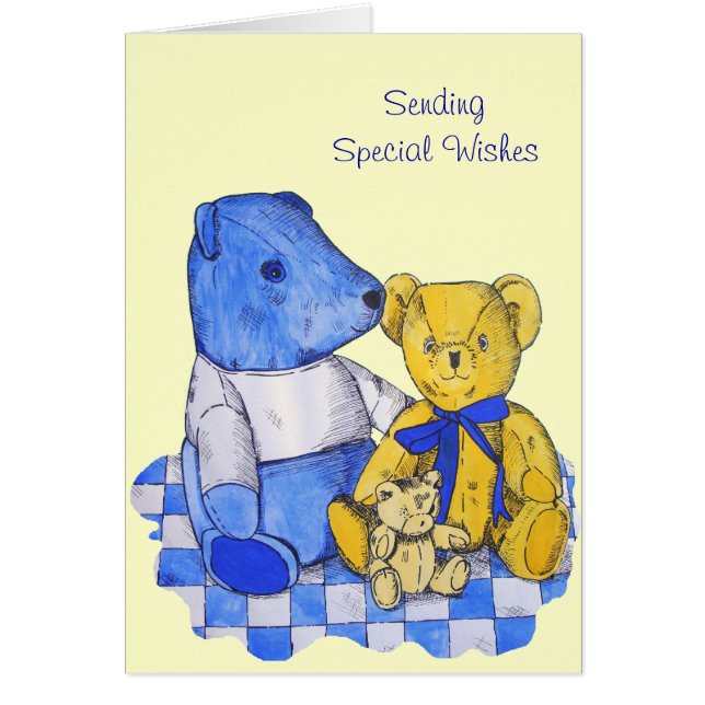 "foto de lindos teddies para el cumpleaños" (Frente)