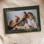 Foto de los niños de navidad de Feliz<br><div class="desc">Tarjeta de festividad fotográfica para niños de navidad de Feliz</div>