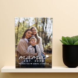 Foto de mamá superpuesta al Día de la madre