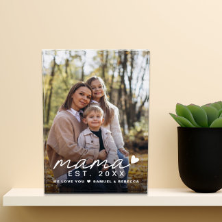 Foto de mamá superpuesta al Día de la madre