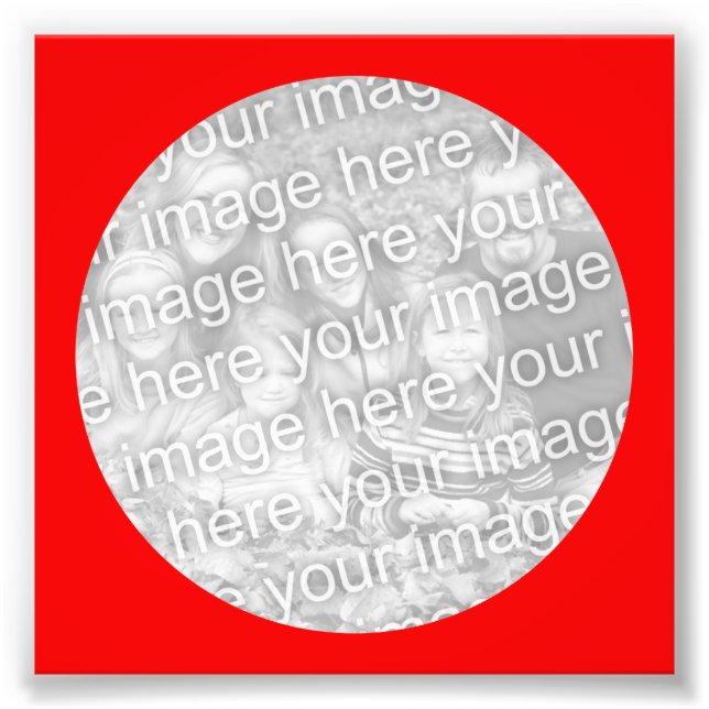 Foto de marco de círculo rojo (Frente)