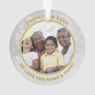 Foto de marco dorado te queremos, ornamento abuelo