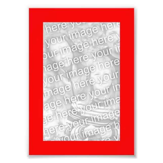 Foto de marco rojo 5x7 (Frente)