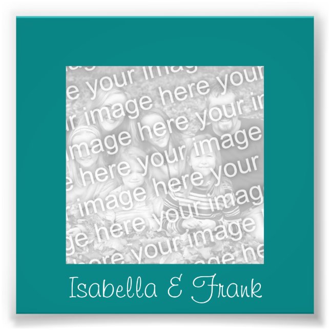 Foto de marco verde azulado (Frente)