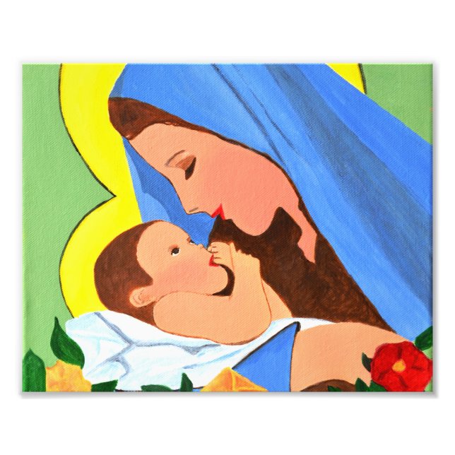 Foto de María y Niño Jesús (Frente)