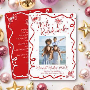 Foto de Mele Kalikimaka Dibujado a Mano Navidad