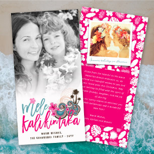 Foto de Mele Kalikimaka Hibiscus Palm Tree Navidad