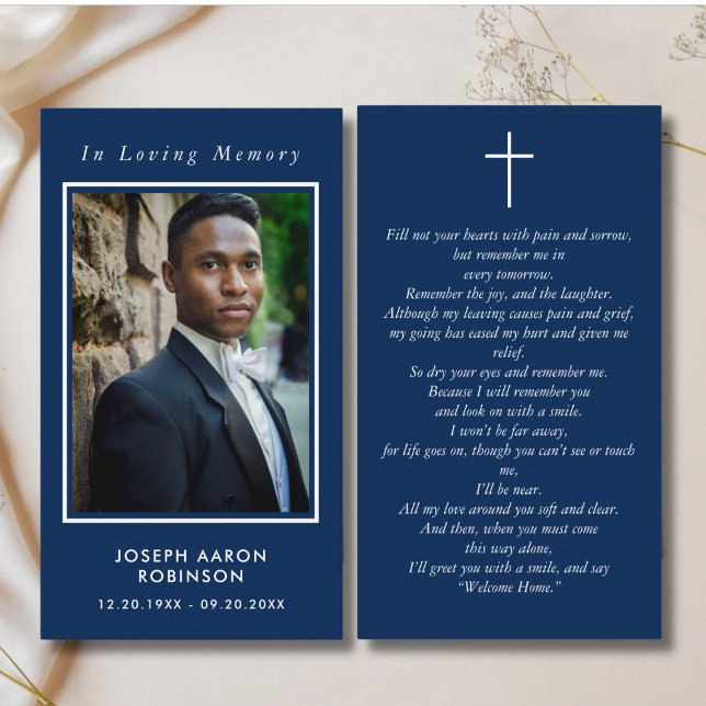 Foto de memoria amorosa Tarjeta de oración azul fu (Subido por el creador)