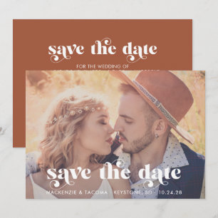 Foto de moda de la tipografía de Boho Save the Dat