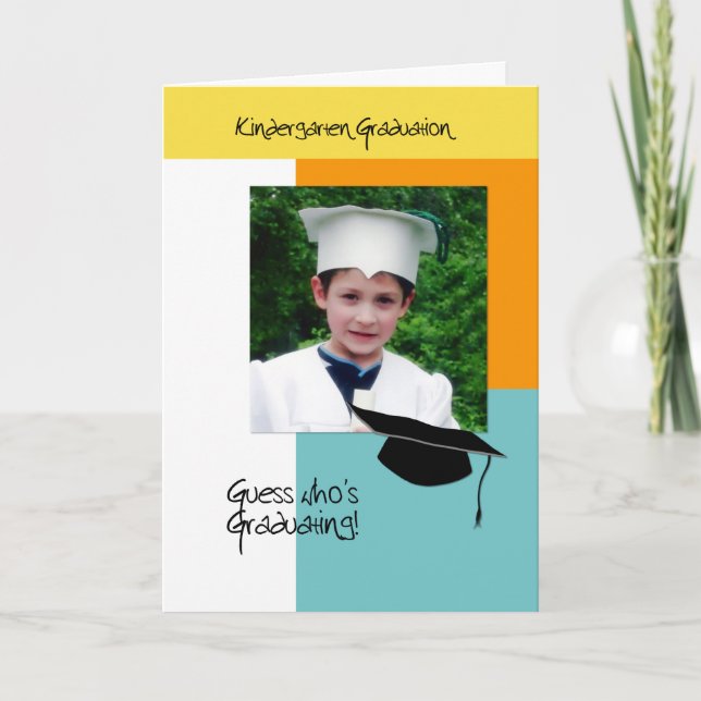 Foto de moda Invitación de graduación de jardines  (Anverso)