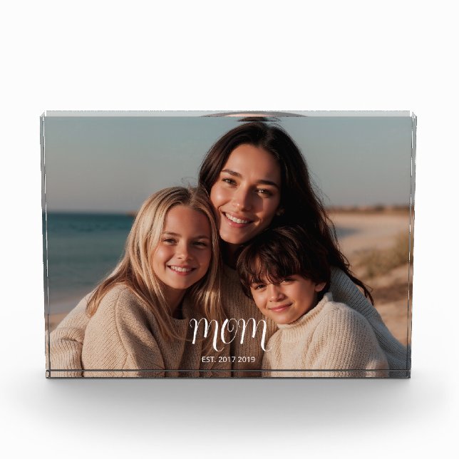 Foto de Mom Established con letra Script Black Gra (Anverso)