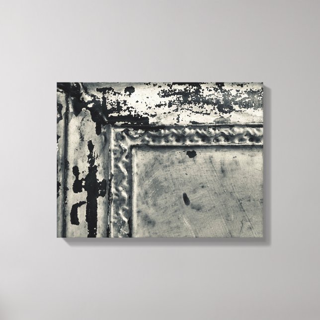 Foto de mosaico antiguo de tela en pared de lienzo (Anverso)