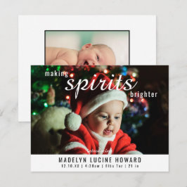 Foto de nacimiento de Navidad Making Spirits Brigh