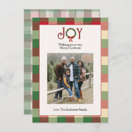 Foto de Navidad a cuadros