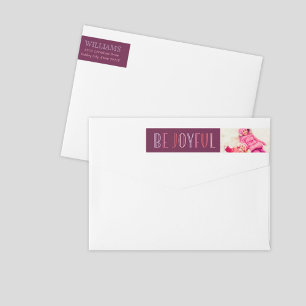 Foto de Navidad Burgundy Be Joyful