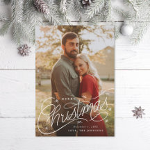 Foto de Navidad con letras a mano