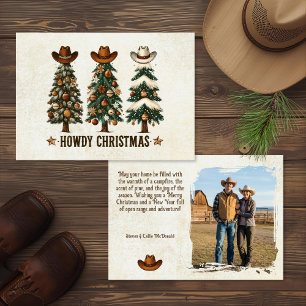 Foto de Navidad con tema de vaquero occidental rús