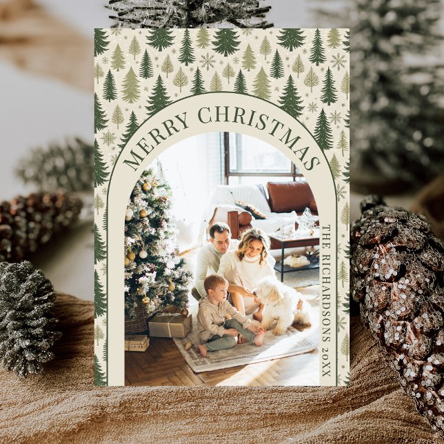 Foto de Navidad de árboles de pino rústicos de inv (Subido por el creador)