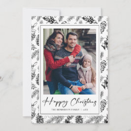 Foto de Navidad de época de cosecha de vintage bot