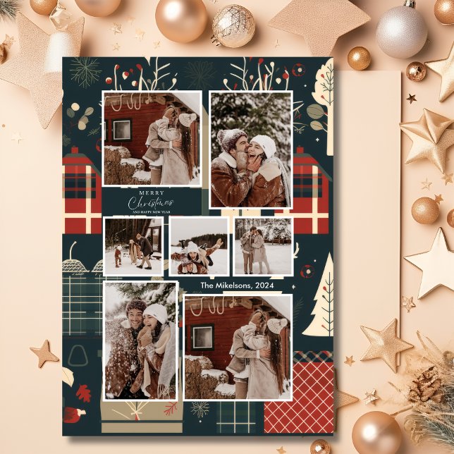 Foto de Navidad de esquí nórdico en el bosque (Subido por el creador)