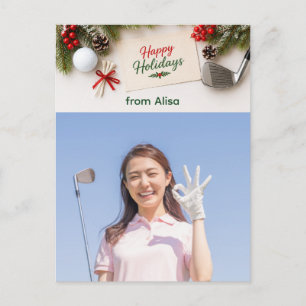 Foto de Navidad de Golf Familia Feliz Navidad