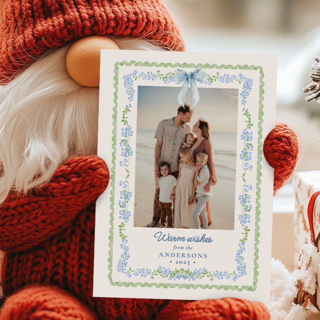 Foto de Navidad de guirnalda grandmillennial prepp (Subido por el creador)