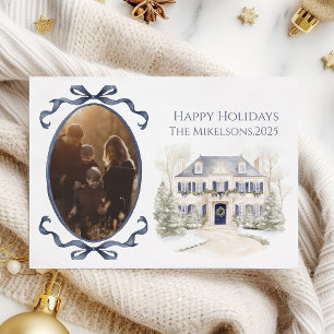 Foto de Navidad de la familia Blue Manor
