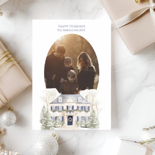 Foto de Navidad de la familia Blue Manor