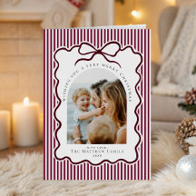 Foto de Navidad de la familia Coquette de Borgoña