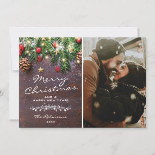 Foto de Navidad de Madera Vintage