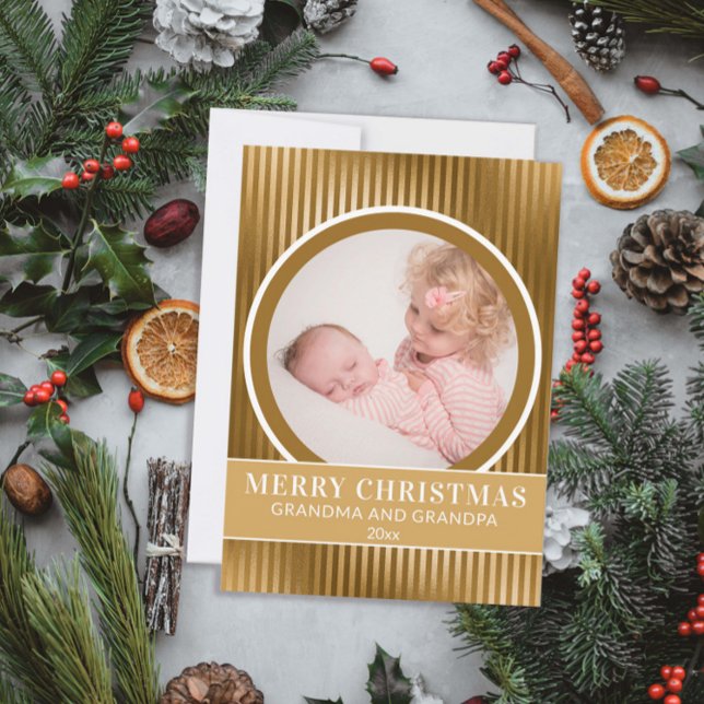 Foto de Navidad de oro abuelos nieto (Subido por el creador)