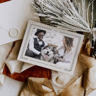 Foto de Navidad de parejas con marco de AVERY Vint