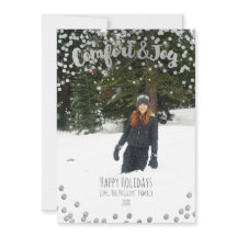 Foto de Navidad de vacaciones de plata de comodida