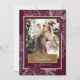 Foto de navidad del merry botánico rojo