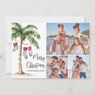 Foto de Navidad en Playa Tropical