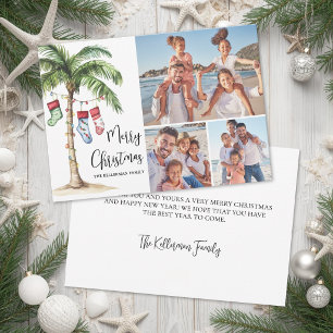 Foto de Navidad en Playa Tropical