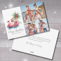 Foto de Navidad en Playa Tropical