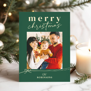 Foto de Navidad familiar acogedora con estética de