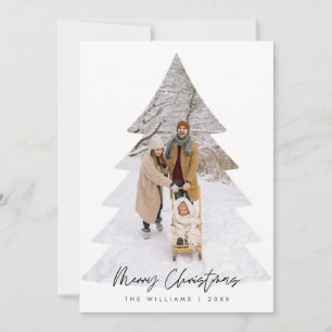 Foto de Navidad Familiar, Superposición de Árbol d